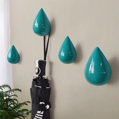 TAPWORKS Set Di 4 Ganci A Parete Goccia D'Acqua, Ganci Appendiabiti Decorativi Adesivo Per Abbigliamento E Accessori, Di Organizzazione, Di Casa, Di Piccolo Formato TAPWORKS Set Di 4 Ganci A Parete Goccia D'Acqua, Ganci Appendiabiti Decorativi Adesivo Per Abbigliamento E Accessori, Di Organizzazione, Di Casa, Di Piccolo Formato
