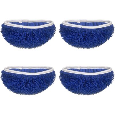 OEM Tamponi Di Ricambio Per Mocio In Peluche, 4 Pezzi - Blu 2 OEM Tamponi Di Ricambio Per Mocio In Peluche, 4 Pezzi - Blu 2