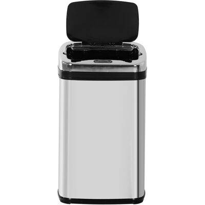 KELLANY Cestino Automatico Con Sensore 30l Con Sensore Ir, Quadrato, Acciaio Inossidabile, Secchio Interno Opzionale Per Una Gestione Dei Rifiuti Igienica KELLANY Cestino Automatico Con Sensore 30l Con Sensore Ir, Quadrato, Acciaio Inossidabile, Secchio Interno Opzionale Per Una Gestione Dei Rifiuti Igienica