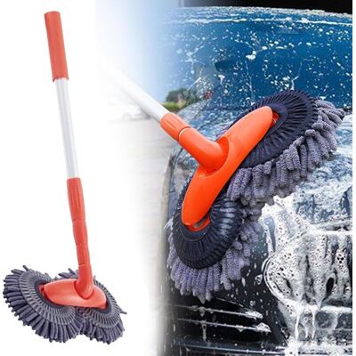 DPZO Scopa Telescopica Rotante A Doppia Testa Con Setole In Microfibra, Detergente Per Parabrezza, Accessori Per Caravan Per Il Lavaggio E La Pulizia Dell'auto (1 Pezzo) DPZO Scopa Telescopica Rotante A Doppia Testa Con Setole In Microfibra, Detergente Per Parabrezza, Accessori Per Caravan Per Il Lavaggio E La Pulizia Dell'auto (1 Pezzo)