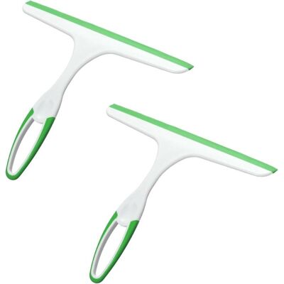 TORMATOR Set Di 2 Raschietti Per Vetro Verdi, Raschietto Per Doccia, Raschietto Morbido Per Doccia, Raschietto Per La Pulizia Dei Vetri, Tergivetro Per Doccia Per Vetro, Specchio, Pavimento, Finestre TORMATOR Set Di 2 Raschietti Per Vetro Verdi, Raschietto Per Doccia, Raschietto Morbido Per Doccia, Raschietto Per La Pulizia Dei Vetri, Tergivetro Per Doccia Per Vetro, Specchio, Pavimento, Finestre