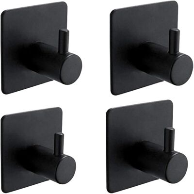OEM Gancio Adesivo Da 4 Pezzi, Gancio Adesivo Da Parete Per Il Bagno, Gancio Per Asciugamani Da Cucina, Gancio Per Quadri Senza Foratura, Gancio Adesivo Adesivo In Acciaio Inossidabile, Nero OEM Gancio Adesivo Da 4 Pezzi, Gancio Adesivo Da Parete Per Il Bagno, Gancio Per Asciugamani Da Cucina, Gancio Per Quadri Senza Foratura, Gancio Adesivo Adesivo In Acciaio Inossidabile, Nero
