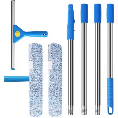 OEM Tergivetro Da 1,5 M Con Manico Telescopico, Tergivetro Da 35 Cm E Spazzola In Microfibra Da 38 Cm, Tergivetro Professionale, Adatto Per La Pulizia Di Finestrini Di Auto, Docce E Porte In Vetro OEM Tergivetro Da 1,5 M Con Manico Telescopico, Tergivetro Da 35 Cm E Spazzola In Microfibra Da 38 Cm, Tergivetro Professionale, Adatto Per La Pulizia Di Finestrini Di Auto, Docce E Porte In Vetro