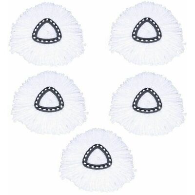 OEM Testine Di Ricambio In Microfibra Per Mocio Rotante Vileda Turbo 2in1 Easywring Spin Mop E O-zeder 360, Confezione Da 5. OEM Testine Di Ricambio In Microfibra Per Mocio Rotante Vileda Turbo 2in1 Easywring Spin Mop E O-zeder 360, Confezione Da 5.
