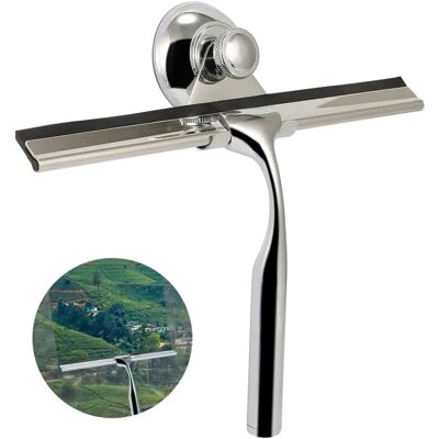 FORTUNEVILLE Raschiatore Per Doccia, Raschiatore In Vetro Per Bagno In Acciaio Inox Con Gancio - Strumento Per Pulire Le Finestre FORTUNEVILLE Raschiatore Per Doccia, Raschiatore In Vetro Per Bagno In Acciaio Inox Con Gancio - Strumento Per Pulire Le Finestre