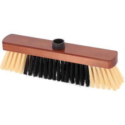 TENDANCE Testa Di Scopa Per Interni 33 Cm Telaio Pino Tinto Fibre Bicolore - Nero Mogano - TENDANCE Testa Di Scopa Per Interni 33 Cm Telaio Pino Tinto Fibre Bicolore - Nero Mogano -