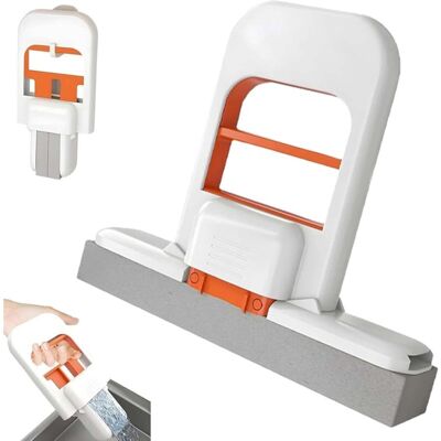 KEEMOTE Mini Mocio Pieghevole, Mini Mocio Portatile, Mini Mocio Pieghevole Per Ufficio, Mocio Auto-tensionante, Non Necessita Di Lavaggio A Mano, Utilizzabile A Secco E Bagnato Per Finestre E Bagno KEEMOTE Mini Mocio Pieghevole, Mini Mocio Portatile, Mini Mocio Pieghevole Per Ufficio, Mocio Auto-tensionante, Non Necessita Di Lavaggio A Mano, Utilizzabile A Secco E Bagnato Per Finestre E Bagno