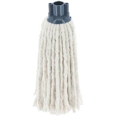 TENDANCE Testa Di Mocio In Cotone Riciclato - Bianco Grigio - TENDANCE Testa Di Mocio In Cotone Riciclato - Bianco Grigio -