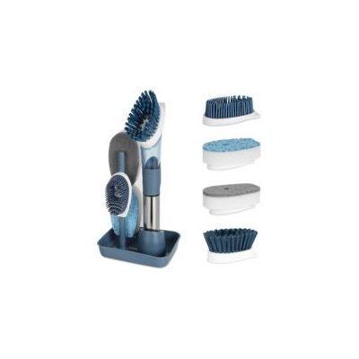 OEM Spazzola Per Piatti 4 In 1 Con Dispenser Di Liquido, Spazzola Per Piatti Con Manico E Supporto, Spazzola Da Cucina Sostituibile Per Lavare Piatti, Pulire Pentole, Padelle E Lavelli, Blu - Crezuo OEM Spazzola Per Piatti 4 In 1 Con Dispenser Di Liquido, Spazzola Per Piatti Con Manico E Supporto, Spazzola Da Cucina Sostituibile Per Lavare Piatti, Pulire Pentole, Padelle E Lavelli, Blu - Crezuo