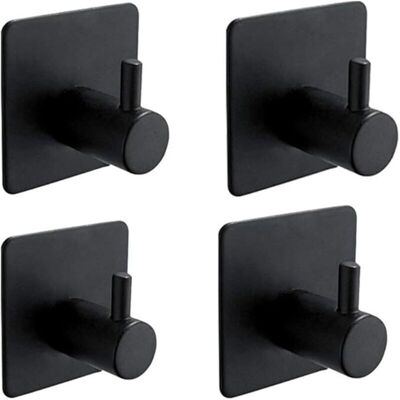 OEM Set Di 4 Ganci Adesivi 3m, Ganci Da Parete Per Bagno, Ganci Per Asciugamani Da Cucina, Ganci Per Quadri (non È Necessaria La Foratura), Ganci Autoadesivi In Acciaio Inossidabile, Neri -crezuo OEM Set Di 4 Ganci Adesivi 3m, Ganci Da Parete Per Bagno, Ganci Per Asciugamani Da Cucina, Ganci Per Quadri (non È Necessaria La Foratura), Ganci Autoadesivi In Acciaio Inossidabile, Neri -crezuo