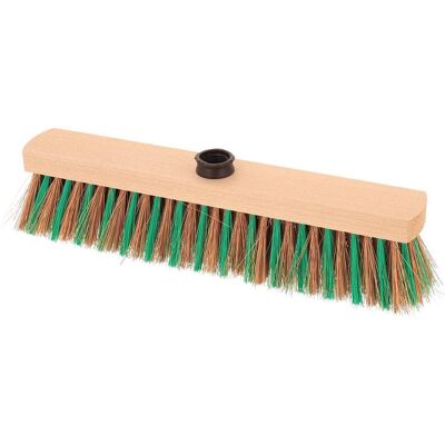 TENDANCE Scopa Per Esterni Da 40 Cm Con Struttura In Legno E Fibre Di Pet Riciclate Bicolore - Verde Naturale - TENDANCE Scopa Per Esterni Da 40 Cm Con Struttura In Legno E Fibre Di Pet Riciclate Bicolore - Verde Naturale -