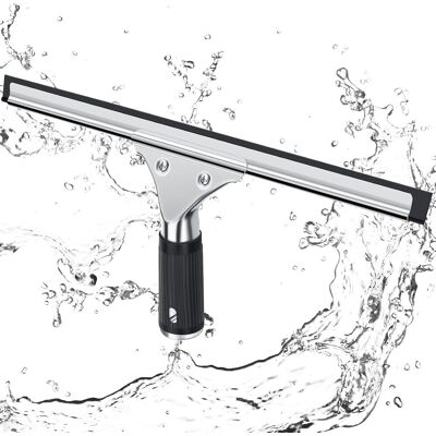 JALLERIA Tergivetro Professionale In Acciaio Inox Con Lama Da 30 Cm, Per Pulire E Asciugare Vetri, Piastrelle E Finestre, Rimuovendo Ogni Traccia D'Acqua (nero) JALLERIA Tergivetro Professionale In Acciaio Inox Con Lama Da 30 Cm, Per Pulire E Asciugare Vetri, Piastrelle E Finestre, Rimuovendo Ogni Traccia D'Acqua (nero)
