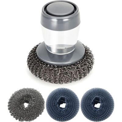 OEM Spazzola Per Piatti, Spazzola Per La Pulizia Delle Stoviglie Con Testina Di Ricambio, Riutilizzabile E Resistente Per La Pulizia Di Pentole, Tazze E Lavelli (4 Pezzi) OEM Spazzola Per Piatti, Spazzola Per La Pulizia Delle Stoviglie Con Testina Di Ricambio, Riutilizzabile E Resistente Per La Pulizia Di Pentole, Tazze E Lavelli (4 Pezzi)