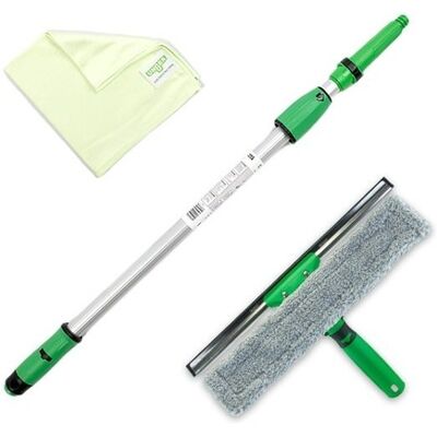 UNGER Set Per La Pulizia Del Giardino D'Inverno (incl. Detergente, Tergivetro, Asta Di Prolunga, Panni In Microfibra, Pulizia Senza Aloni) Ak130 UNGER Set Per La Pulizia Del Giardino D'Inverno (incl. Detergente, Tergivetro, Asta Di Prolunga, Panni In Microfibra, Pulizia Senza Aloni) Ak130