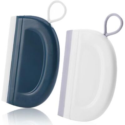 KEEMOTE Mini Raschietti Per Vetri Bianchi E Blu, 2 Pezzi, Per Porte Della Doccia, Finestre Della Cucina E Del Bagno. KEEMOTE Mini Raschietti Per Vetri Bianchi E Blu, 2 Pezzi, Per Porte Della Doccia, Finestre Della Cucina E Del Bagno.