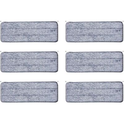 NORTHIX Microfiber Replacement Mop Pads, 6 Pack, Washable 35.5x11 Cm NORTHIX Microfiber Replacement Mop Pads, 6 Pack, Washable 35.5x11 Cm