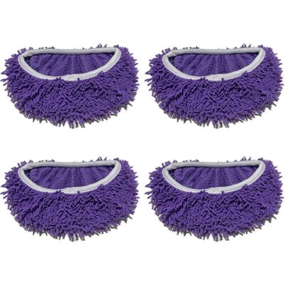 OEM Tamponi Di Ricambio Per Mocio In Peluche, 4 Pezzi - Viola 2 OEM Tamponi Di Ricambio Per Mocio In Peluche, 4 Pezzi - Viola 2