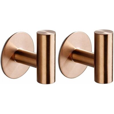 ENLENK 2 Ganci Adesivi Da Parete Per Bagno, Appendino Per Asciugamani Da Cucina, Gancio Per Quadri Senza Forare, Portaganci Per Asciugamani Da Bagno In Acciaio Inossidabile Autoadesivo, Oro Rosa ENLENK 2 Ganci Adesivi Da Parete Per Bagno, Appendino Per Asciugamani Da Cucina, Gancio Per Quadri Senza Forare, Portaganci Per Asciugamani Da Bagno In Acciaio Inossidabile Autoadesivo, Oro Rosa