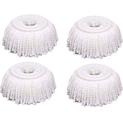 OEM Set Di 4 Testine Di Ricambio In Microfibra Per Mocio Rotante, Compatibili Con I Moci Rotanti Magic Mopping. Testine Di Ricambio Universali In Microfibra Per Una Pulizia A 360°, Rotonde E Rettangolari OEM Set Di 4 Testine Di Ricambio In Microfibra Per Mocio Rotante, Compatibili Con I Moci Rotanti Magic Mopping. Testine Di Ricambio Universali In Microfibra Per Una Pulizia A 360°, Rotonde E Rettangolari