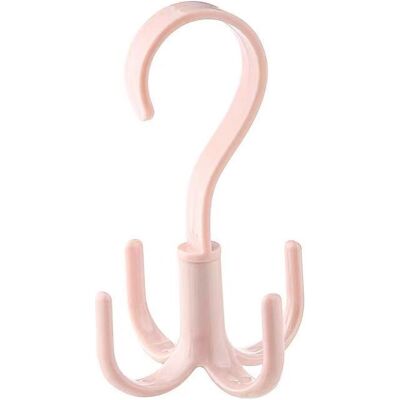 TAPWORKS Gancio Rotativo Multifunzione In Plastica, Gancio A Muro Per Borse E Vestiti Organizzatore Di Stoccaggio A Casa, Rosa TAPWORKS Gancio Rotativo Multifunzione In Plastica, Gancio A Muro Per Borse E Vestiti Organizzatore Di Stoccaggio A Casa, Rosa