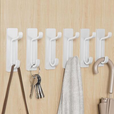 OEM Ganci Da Parete Senza Foratura, Portasciugamani Da Bagno, Ganci Per Asciugamani Da Cucina, Appendiabiti, Impermeabili E Antiruggine, Bianchi, Set Da 6. OEM Ganci Da Parete Senza Foratura, Portasciugamani Da Bagno, Ganci Per Asciugamani Da Cucina, Appendiabiti, Impermeabili E Antiruggine, Bianchi, Set Da 6.