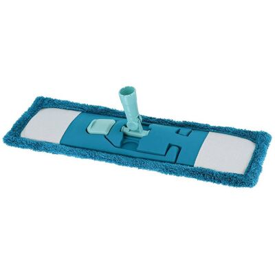TENDANCE Mop Piatto Con Coprimacchia In Microfibra - Blu Acqua E Anatra - TENDANCE Mop Piatto Con Coprimacchia In Microfibra - Blu Acqua E Anatra -