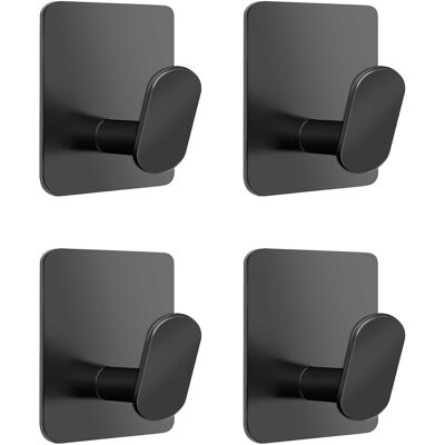 OEM Ganci Adesivi Da Parete 4 Pezzi, Attaccapanni, Portasciugamani, Gancio Per Asciugamani Da Bagno, Gancio Per Asciugamani Da Cucina, Non Richiede Foratura, Acciaio Inossidabile, Nero OEM Ganci Adesivi Da Parete 4 Pezzi, Attaccapanni, Portasciugamani, Gancio Per Asciugamani Da Bagno, Gancio Per Asciugamani Da Cucina, Non Richiede Foratura, Acciaio Inossidabile, Nero