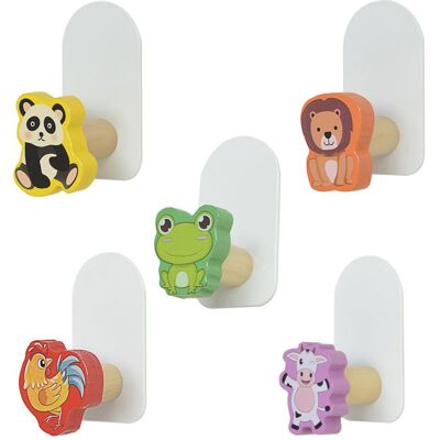 TAPWORKS Ganci A Forma Di Animali - Set Di 5 Ganci Adesivi Per Vestiti - Ganci Senza Foratura - Bella Ganci Per Gli Asciugamani Ganci Adesivi Murali TAPWORKS Ganci A Forma Di Animali - Set Di 5 Ganci Adesivi Per Vestiti - Ganci Senza Foratura - Bella Ganci Per Gli Asciugamani Ganci Adesivi Murali