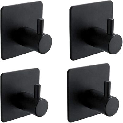 OEM Set Di 4 Ganci Adesivi 3m, Ganci Da Parete Per Bagno, Ganci Per Asciugamani Da Cucina, Ganci Per Quadri (non È Necessaria La Foratura), Ganci Autoadesivi In Acciaio Inossidabile, Neri -crezuo OEM Set Di 4 Ganci Adesivi 3m, Ganci Da Parete Per Bagno, Ganci Per Asciugamani Da Cucina, Ganci Per Quadri (non È Necessaria La Foratura), Ganci Autoadesivi In Acciaio Inossidabile, Neri -crezuo