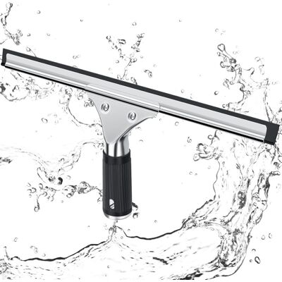 JALLERIA Tergivetro Professionale In Acciaio Inox Con Lama Da 30 Cm, Per Pulire E Asciugare Vetri, Piastrelle E Finestre, Rimuovendo Ogni Traccia D'Acqua (nero) JALLERIA Tergivetro Professionale In Acciaio Inox Con Lama Da 30 Cm, Per Pulire E Asciugare Vetri, Piastrelle E Finestre, Rimuovendo Ogni Traccia D'Acqua (nero)