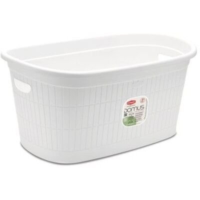 Stefanplast Cesta Biancheria Ovale Domus Bianco Polvere 58 X 38 X 28 Cm Stefanplast Cesta Biancheria Ovale Domus Bianco Polvere 58 X 38 X 28 Cm