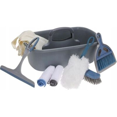 OEM Set Di Pulizia Da 8 Pezzi. Secchio, Panni, Scopa, Guanti. OEM Set Di Pulizia Da 8 Pezzi. Secchio, Panni, Scopa, Guanti.