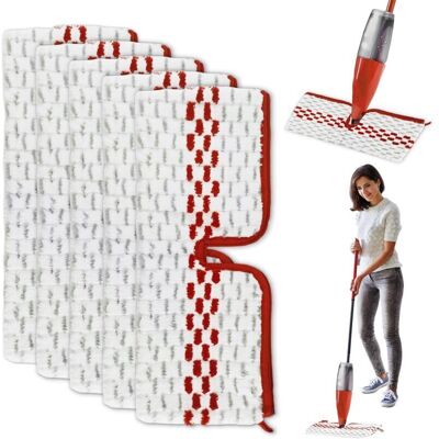 OEM Kit Di Ricarica In Microfibra Da 5 Pezzi Per Mocio Spray Vileda, 2 In 1 Riutilizzabile Per Ricariche Per Mocio Spray Vileda 1-2 Max, Adatto A Tutti I Tipi Di Pavimento -crezuo OEM Kit Di Ricarica In Microfibra Da 5 Pezzi Per Mocio Spray Vileda, 2 In 1 Riutilizzabile Per Ricariche Per Mocio Spray Vileda 1-2 Max, Adatto A Tutti I Tipi Di Pavimento -crezuo