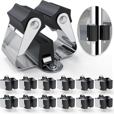 DPZO Porta Scope Da Parete Da 12 Pezzi, Organizer Per Scope, Spessore Delle Scope 0,7 Mm (non 0,4 Mm), Gancio Per Scope Per Lavanderia, Giardino, Garage (nero) DPZO Porta Scope Da Parete Da 12 Pezzi, Organizer Per Scope, Spessore Delle Scope 0,7 Mm (non 0,4 Mm), Gancio Per Scope Per Lavanderia, Giardino, Garage (nero)