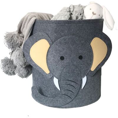 TAPWORKS Cesto Di Giocattoli Per I Bambini Con Manici Cesto Portabiancheria - Cestello Portaoggetti - Giocattolo Storage - Cestino Di Stoccaggio Per La Camera Di Un Bambino - Toy Box - Feltro Grigio TAPWORKS Cesto Di Giocattoli Per I Bambini Con Manici Cesto Portabiancheria - Cestello Portaoggetti - Giocattolo Storage - Cestino Di Stoccaggio Per La Camera Di Un Bambino - Toy Box - Feltro Grigio