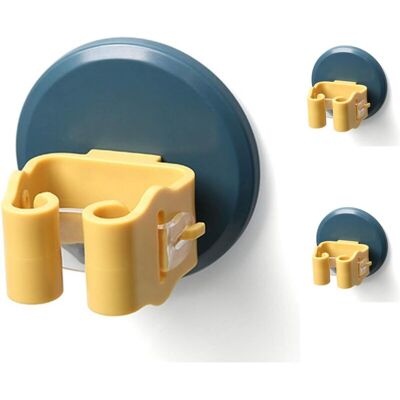 DPZO Supporto Multifunzionale Da Parete Per Scope E Mocio, Autoadesivo, Per Appendere Attrezzi, 3 Pezzi (blu) DPZO Supporto Multifunzionale Da Parete Per Scope E Mocio, Autoadesivo, Per Appendere Attrezzi, 3 Pezzi (blu)