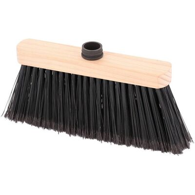 TENDANCE Testa Di Scopa Per Interni 29 Cm Telaio In Pino Grezzo Fibre Lunghe - Nero Naturale - TENDANCE Testa Di Scopa Per Interni 29 Cm Telaio In Pino Grezzo Fibre Lunghe - Nero Naturale -