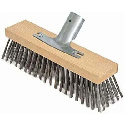 OEM Scopa Con Setole In Acciaio, Xu, 30 Cm Con Supporto Per Manico In Metallo - Ø 28 Cm - Testina A Spazzola - Corpo In Legno Di Faggio Di Alta Qualità-crezuo OEM Scopa Con Setole In Acciaio, Xu, 30 Cm Con Supporto Per Manico In Metallo - Ø 28 Cm - Testina A Spazzola - Corpo In Legno Di Faggio Di Alta Qualità-crezuo