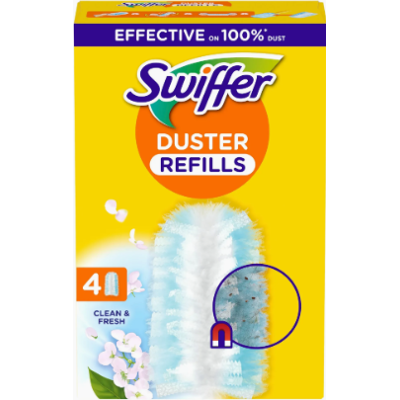 SWIFFER Ricariche Per Piumino Clean&fresh, 4 Pezzi. SWIFFER Ricariche Per Piumino Clean&fresh, 4 Pezzi.