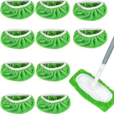 OEM Set Di 10 Panni Per La Polvere In Microfibra Riutilizzabili E Lavabili, Adatti Per Pavimenti Asciutti E Bagnati, Panni Di Ricambio Per Mocio In Microfibra. OEM Set Di 10 Panni Per La Polvere In Microfibra Riutilizzabili E Lavabili, Adatti Per Pavimenti Asciutti E Bagnati, Panni Di Ricambio Per Mocio In Microfibra.