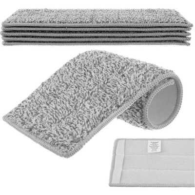 NORTHIX Copri Mocio Piatto 33x12 Cm, Confezione Da 5, Velcro, Assorbente NORTHIX Copri Mocio Piatto 33x12 Cm, Confezione Da 5, Velcro, Assorbente