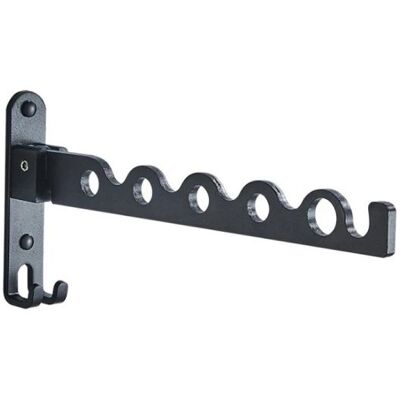 TAPWORKS Stendibiancheria Da Parete Pieghevole In Acciaio Inox Rack Di Essiccazione Vestiti Da Parete, Risparmio Di Spazio Per Lavanderia E Bagni, Nero TAPWORKS Stendibiancheria Da Parete Pieghevole In Acciaio Inox Rack Di Essiccazione Vestiti Da Parete, Risparmio Di Spazio Per Lavanderia E Bagni, Nero