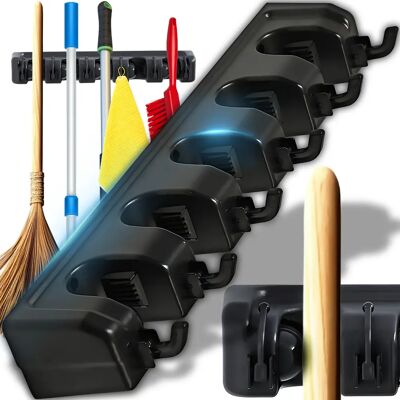 OEM Porta Scopa, Da Parete, Porta Scopa/mocio Con 6 Ganci, Porta Attrezzi, Staffa Di Montaggio A Parete, Adatto Per Case, Garage, Cucine, Bagni, Giardini, Ecc., Personalizzabile. OEM Porta Scopa, Da Parete, Porta Scopa/mocio Con 6 Ganci, Porta Attrezzi, Staffa Di Montaggio A Parete, Adatto Per Case, Garage, Cucine, Bagni, Giardini, Ecc., Personalizzabile.