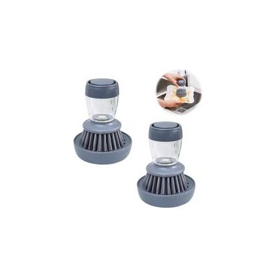 OEM Set Di Due Spazzole Per Piatti Con Dispenser Di Sapone Incorporato, Spazzola Per Piatti, Spazzola Per Pentole, Spazzola Da Cucina - Crezuo OEM Set Di Due Spazzole Per Piatti Con Dispenser Di Sapone Incorporato, Spazzola Per Piatti, Spazzola Per Pentole, Spazzola Da Cucina - Crezuo
