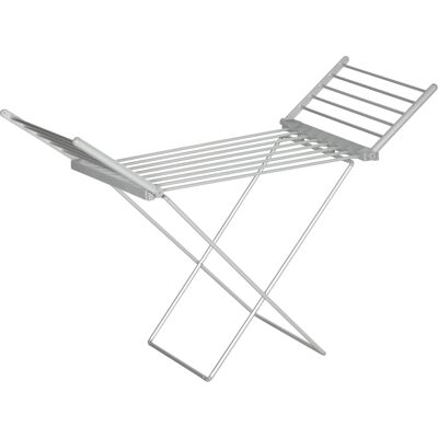 TORMATOR Stendino Elettrico Riscaldato Con Ali Pieghevole Salvaspazio In Lega Di Alluminio, 144x53x91cm, Argento TORMATOR Stendino Elettrico Riscaldato Con Ali Pieghevole Salvaspazio In Lega Di Alluminio, 144x53x91cm, Argento