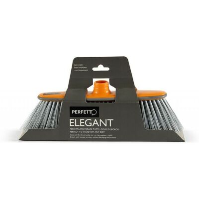 PERFETTO Elegant Scopa Con Paracolpi, Plastica, Zucca O Ghiaccio, 35 X 5,5 X 12 Cm PERFETTO Elegant Scopa Con Paracolpi, Plastica, Zucca O Ghiaccio, 35 X 5,5 X 12 Cm
