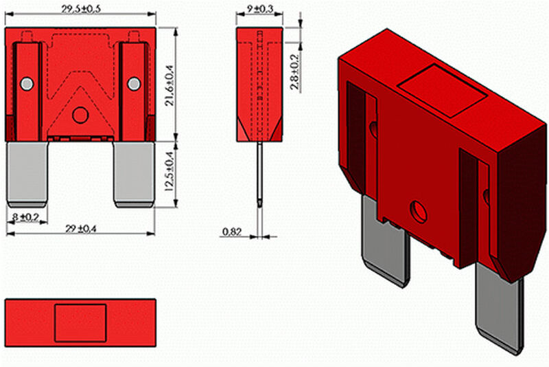 BLISTER AZIMUTHSHOP Fusibile maxi 40 a confezione pezzi 2