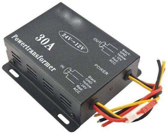 TOPOLENASHOP - inverter convertitore auto da 30A amp dc da 24V a 12V auto camion camper