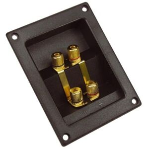 Velleman Terminale Collegamento Altoparlante Doppio - Rettangolare - Oro Velleman Terminale Collegamento Altoparlante Doppio - Rettangolare - Oro