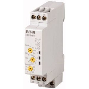 Eaton ETR2-69 Relè Temporizzato - 0,5s-100h, Montaggio su rail, 3A, IP20 Eaton ETR2-69 Relè Temporizzato - 0,5s-100h, Montaggio su rail, 3A, IP20